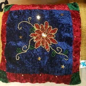 Christmas Velvet Pillows - Set of 2